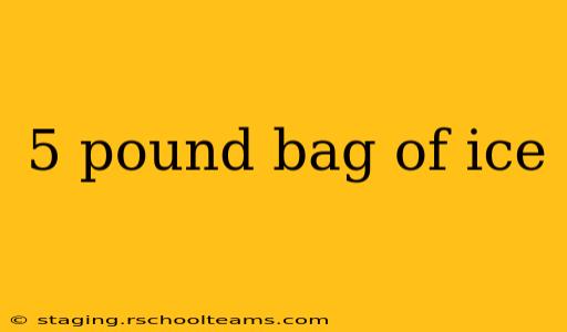 5 pound bag of ice