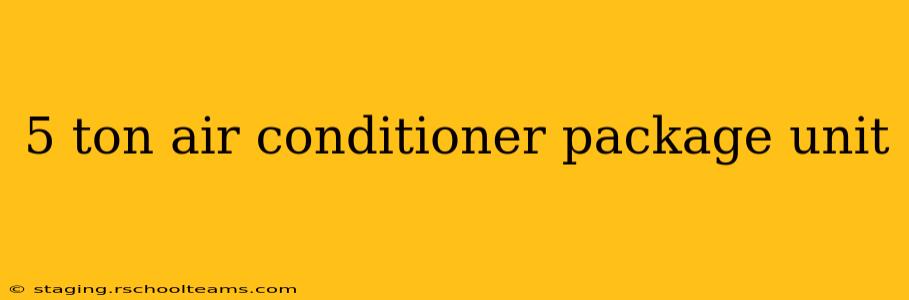 5 ton air conditioner package unit