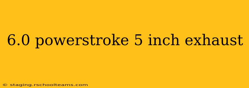 6.0 powerstroke 5 inch exhaust