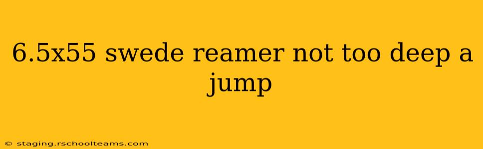 6.5x55 swede reamer not too deep a jump