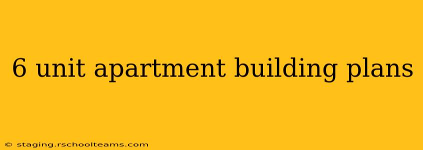 6 unit apartment building plans