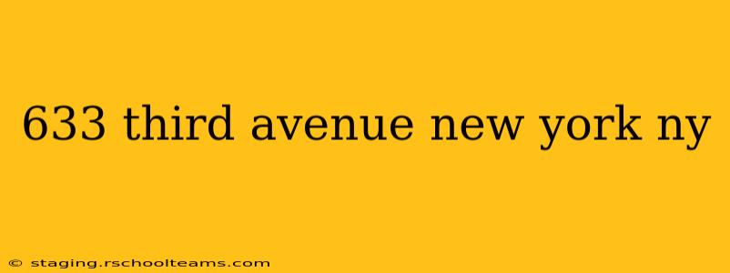 633 third avenue new york ny