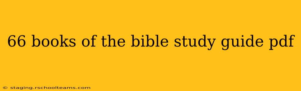 66 books of the bible study guide pdf