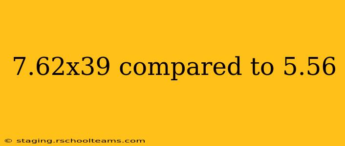 7.62x39 compared to 5.56
