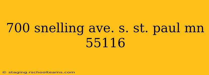 700 snelling ave. s. st. paul mn 55116