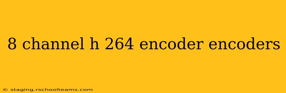8 channel h 264 encoder encoders