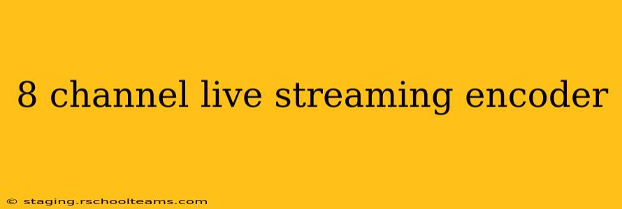 8 channel live streaming encoder