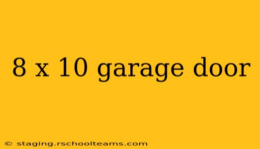 8 x 10 garage door