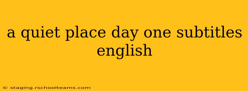 a quiet place day one subtitles english