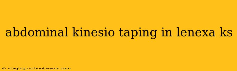 abdominal kinesio taping in lenexa ks
