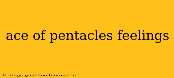 ace of pentacles feelings