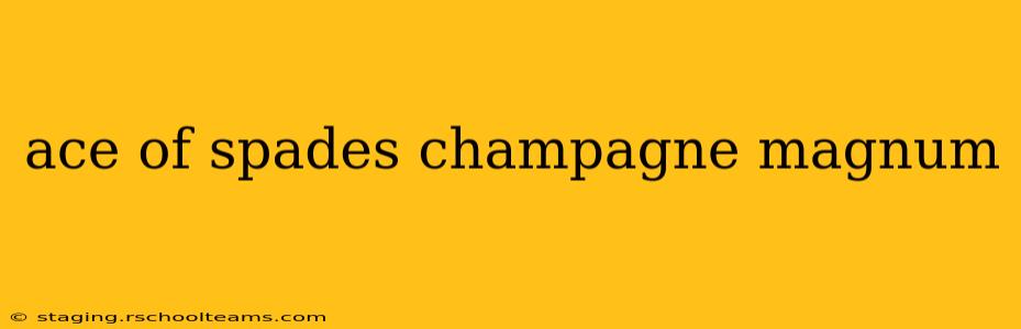 ace of spades champagne magnum