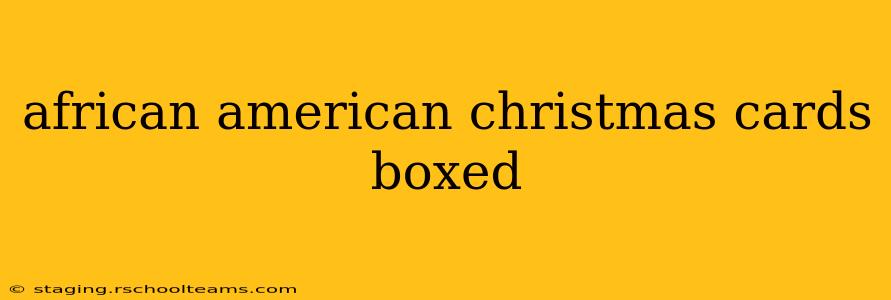 african american christmas cards boxed