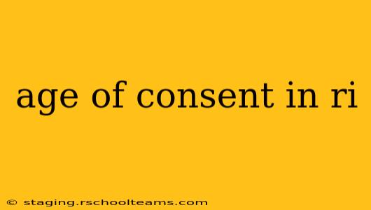 age of consent in ri