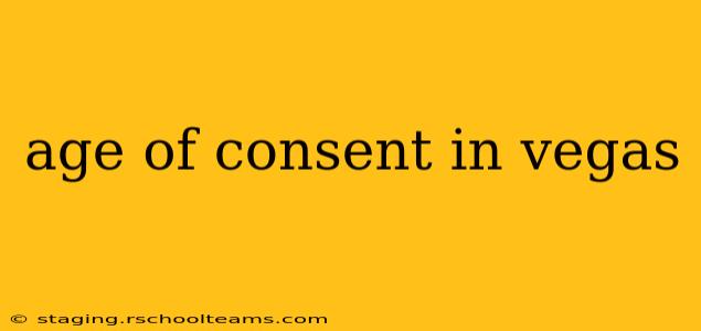 age of consent in vegas