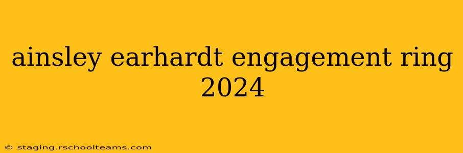 ainsley earhardt engagement ring 2024