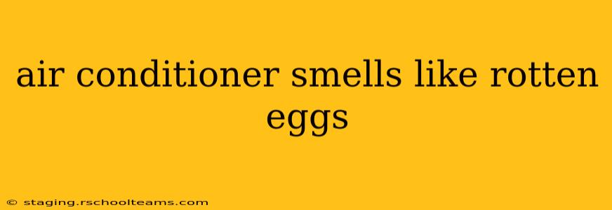 air conditioner smells like rotten eggs