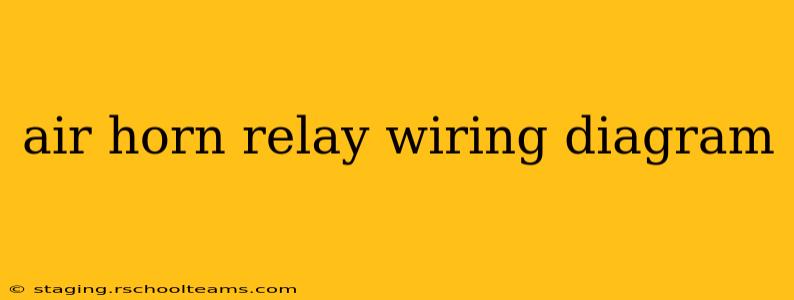 air horn relay wiring diagram