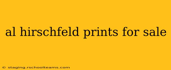 al hirschfeld prints for sale