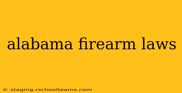 alabama firearm laws