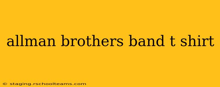 allman brothers band t shirt