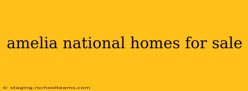 amelia national homes for sale