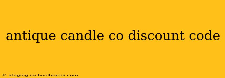 antique candle co discount code