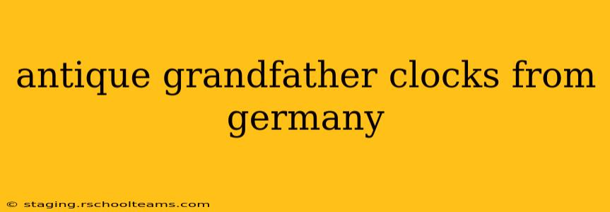 antique grandfather clocks from germany