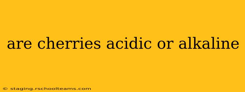 are cherries acidic or alkaline