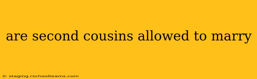 are second cousins allowed to marry