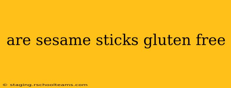 are sesame sticks gluten free