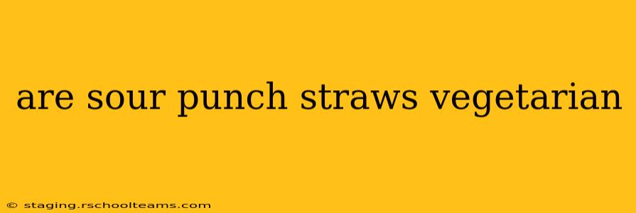 are sour punch straws vegetarian