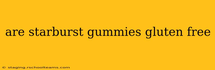 are starburst gummies gluten free
