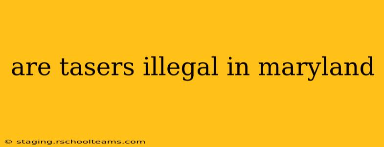 are tasers illegal in maryland