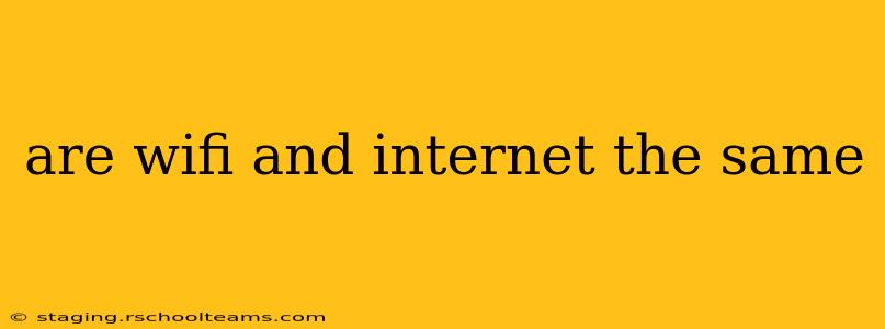 are wifi and internet the same