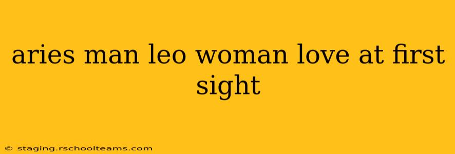 aries man leo woman love at first sight