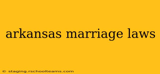 arkansas marriage laws