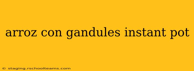 arroz con gandules instant pot