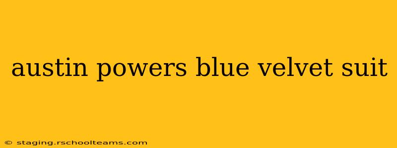 austin powers blue velvet suit