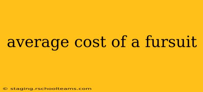 average cost of a fursuit