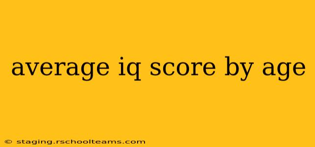 average iq score by age