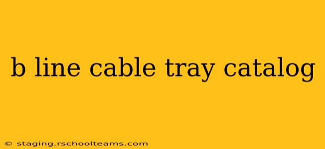 b line cable tray catalog