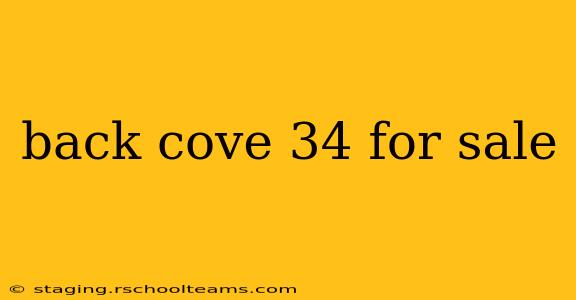 back cove 34 for sale