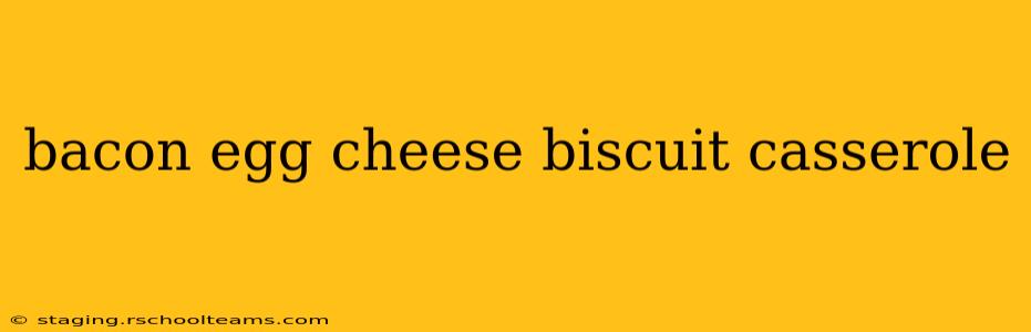bacon egg cheese biscuit casserole