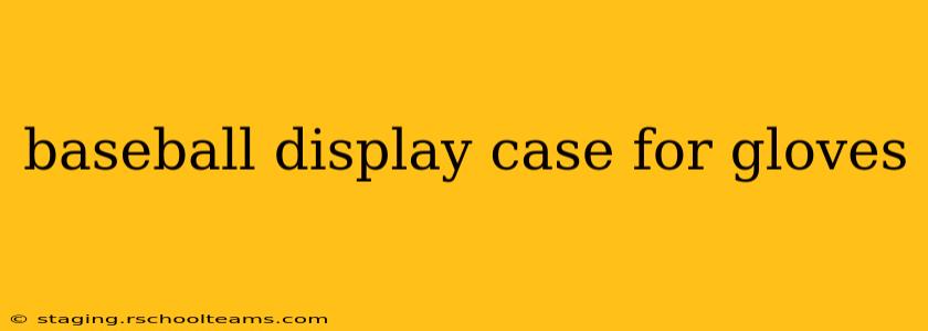 baseball display case for gloves
