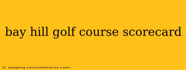 bay hill golf course scorecard