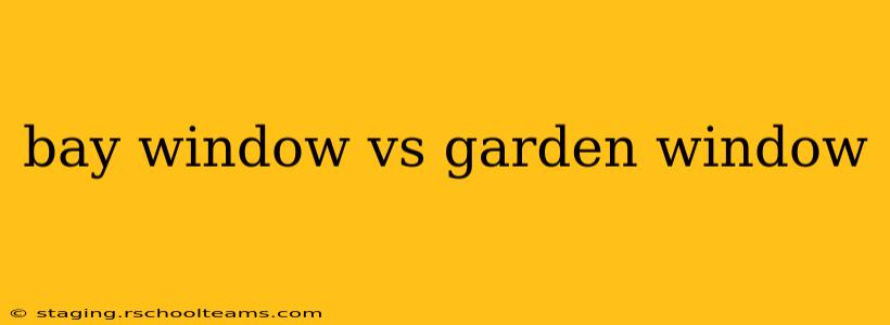 bay window vs garden window