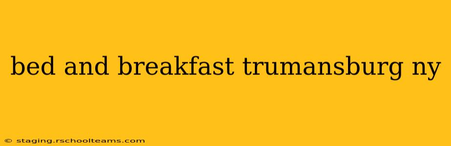 bed and breakfast trumansburg ny