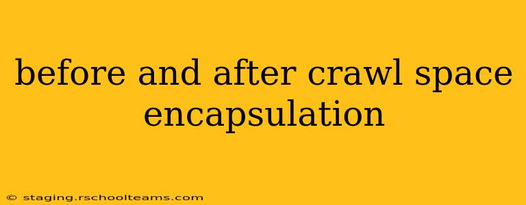 before and after crawl space encapsulation