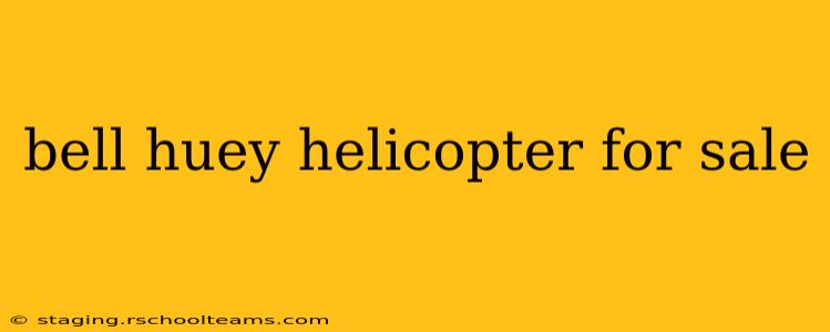 bell huey helicopter for sale